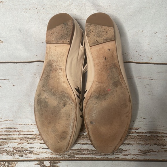 Kate Spade Warren Floral Embroidered Flats in Black Size: 6.5 - Picture 5 of 5